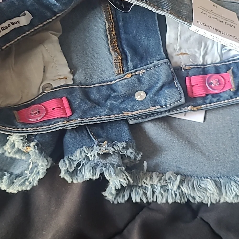 Calvin Klein Girl Shorts, Blue, size 12 - Picture 7 of 7